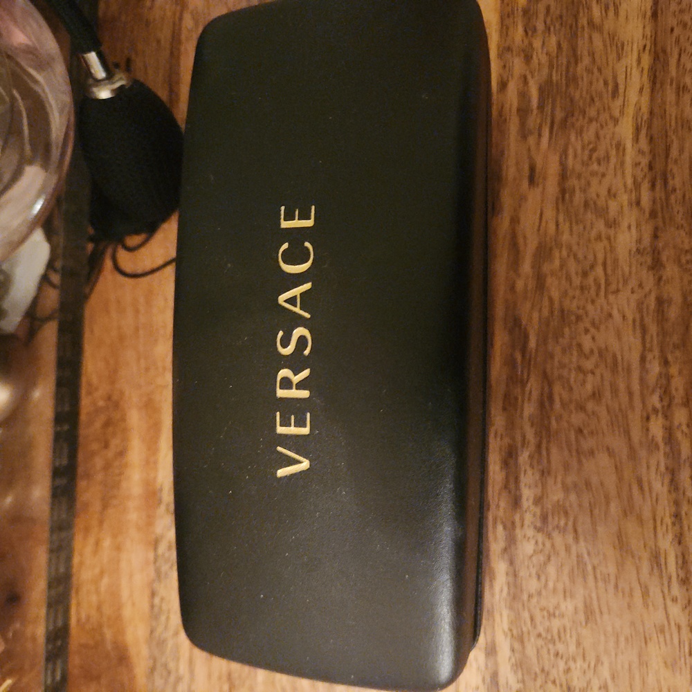 Versace black gold aviator sunglasses